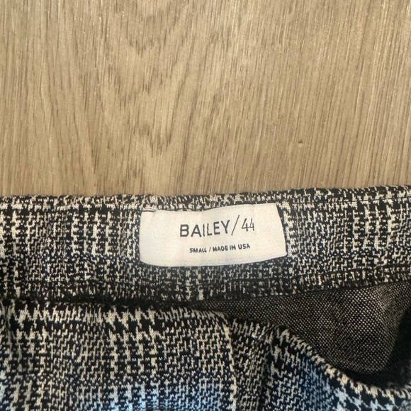 Bailey 44 Black and White Plaid Cropped Pants from Revolve - Picture 4 of 6
